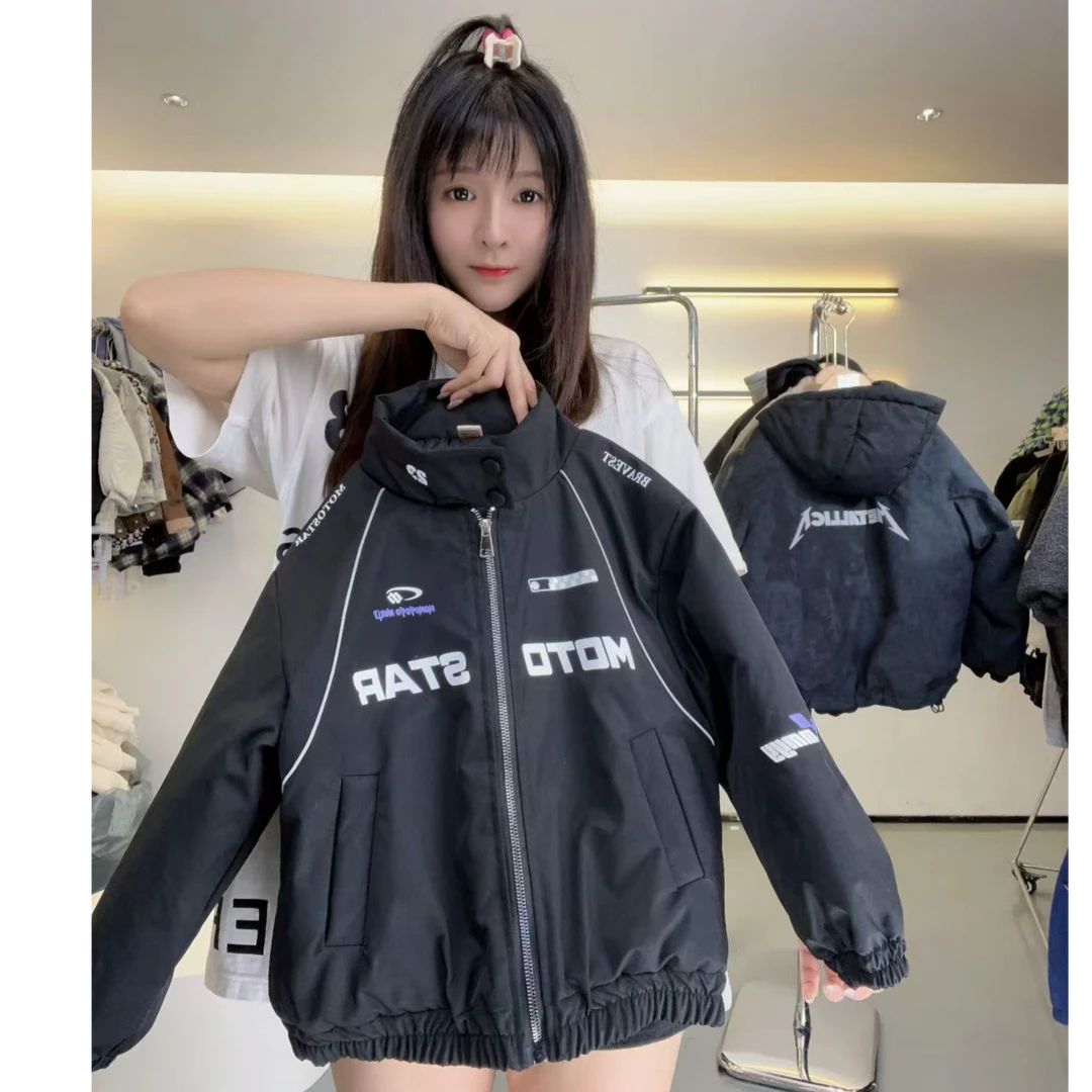 2024最新款帅气机车服男童加绒加厚时尚百搭宽松个性儿童上衣外套