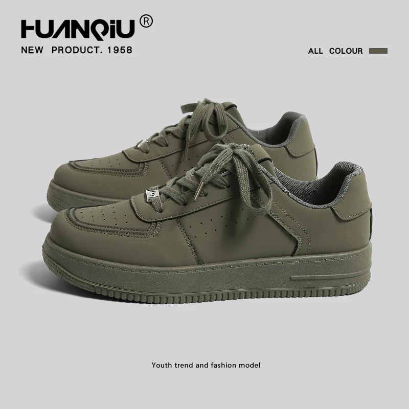 环球复古运动鞋德训鞋男新款秋季鞋子男潮鞋百搭休闲运动低帮板鞋