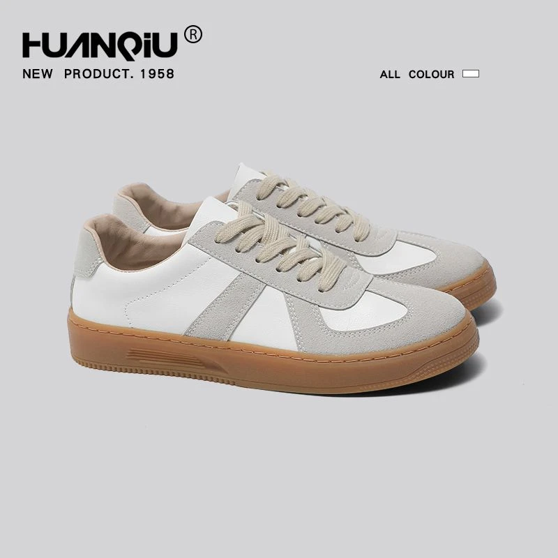 环球男鞋2025秋季新款经典德训鞋男款复古潮流百搭休闲鞋学生板鞋