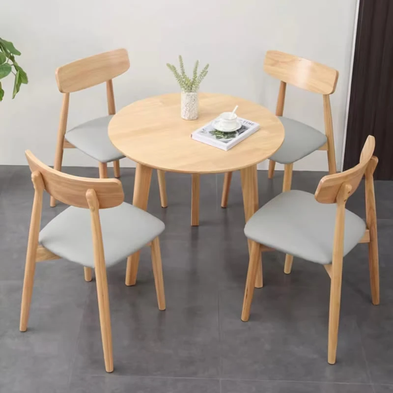 【新疆本地仓】实木小圆桌简约小桌子小茶几阳台桌沙发边几卧室床头