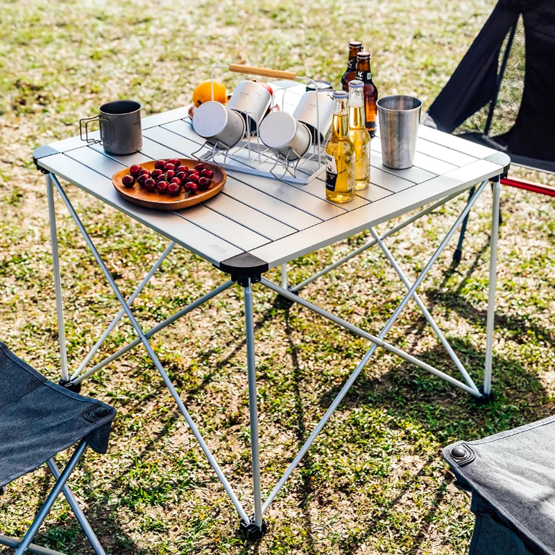 【新疆本地仓】户外铝合金蛋卷桌折叠桌地摊阳台烧烤桌便携式可折叠