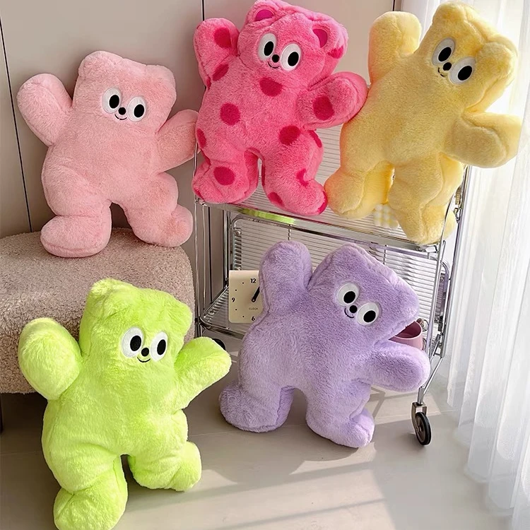 【陈赫推荐】多巴胺波点熊抱枕床上靠枕抱睡公仔55cm