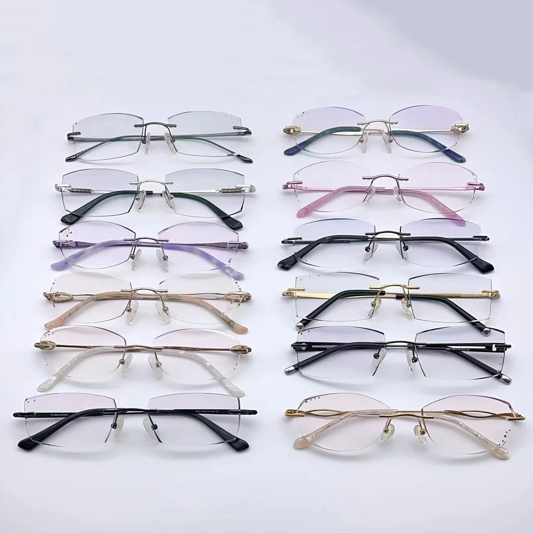 超轻纯钛无框切边眼镜【福利专场4】镜框+1.61MR-8防蓝光镜片