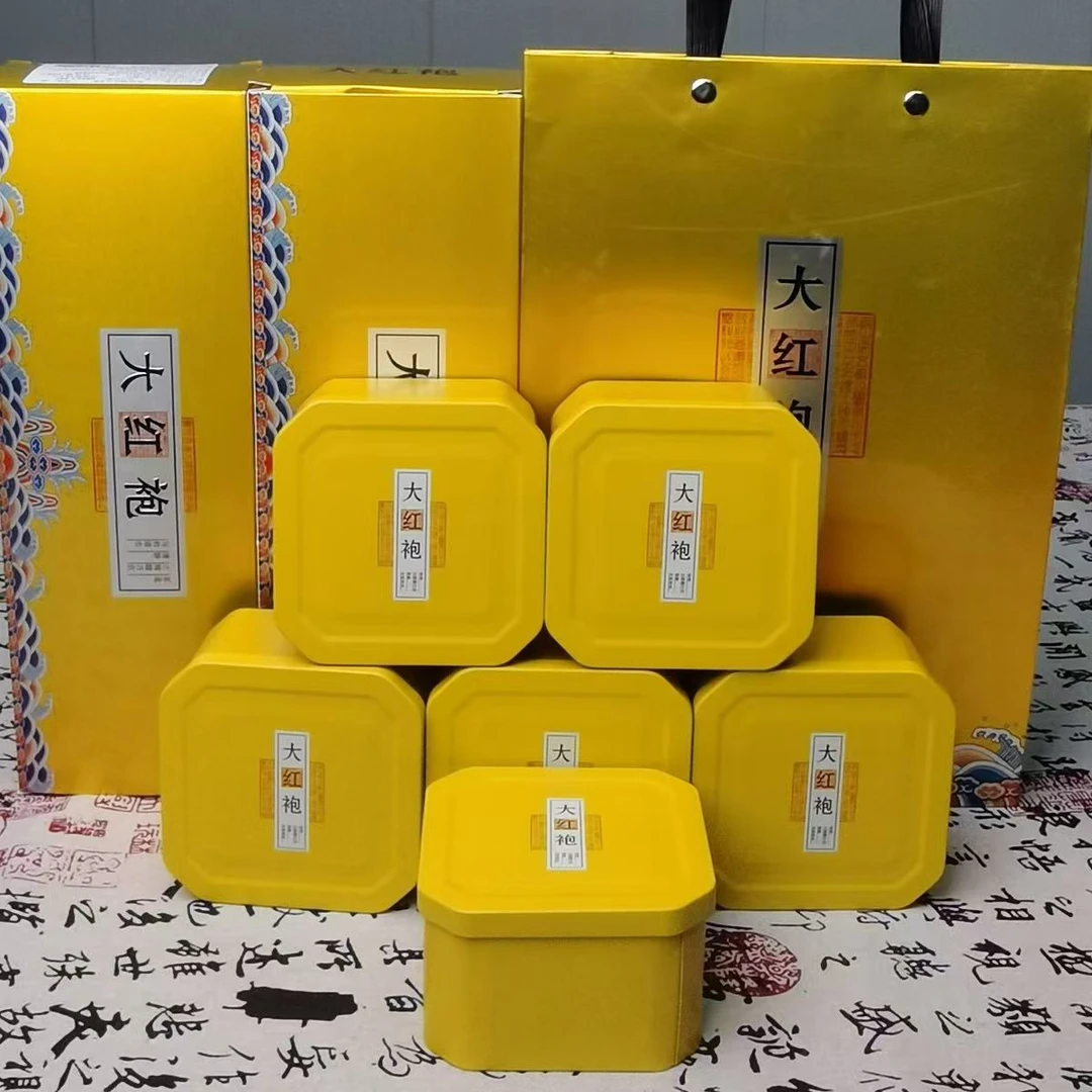 【大红袍二条】 大红袍茶叶武夷山岩茶浓香型乌龙茶送礼二条礼袋装