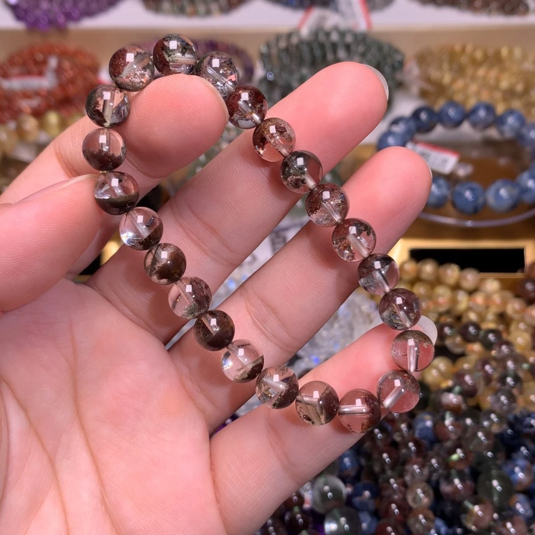 水晶手链未镶嵌8mm红幽灵