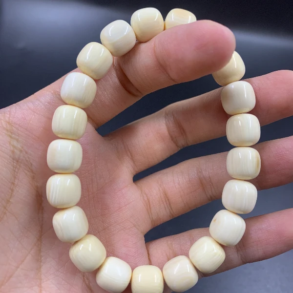 B8950天然猛犸牙手串 支持鉴定 假一罚四