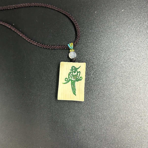 C9537天然猛犸牙财财牌 支持鉴定 假一罚四