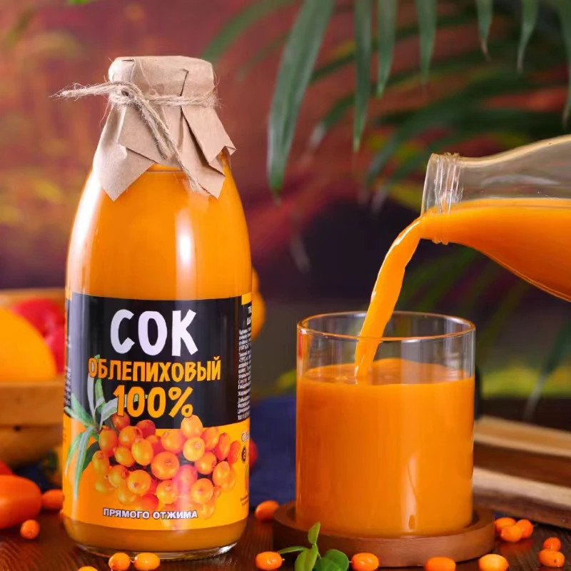 俄罗斯原装进口沙棘原浆750ml/瓶