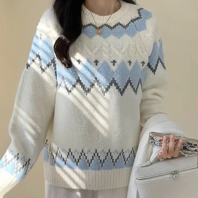 【编号1521-1530】2024新款女装时尚百搭秋冬加厚保暖套头开衫毛衣