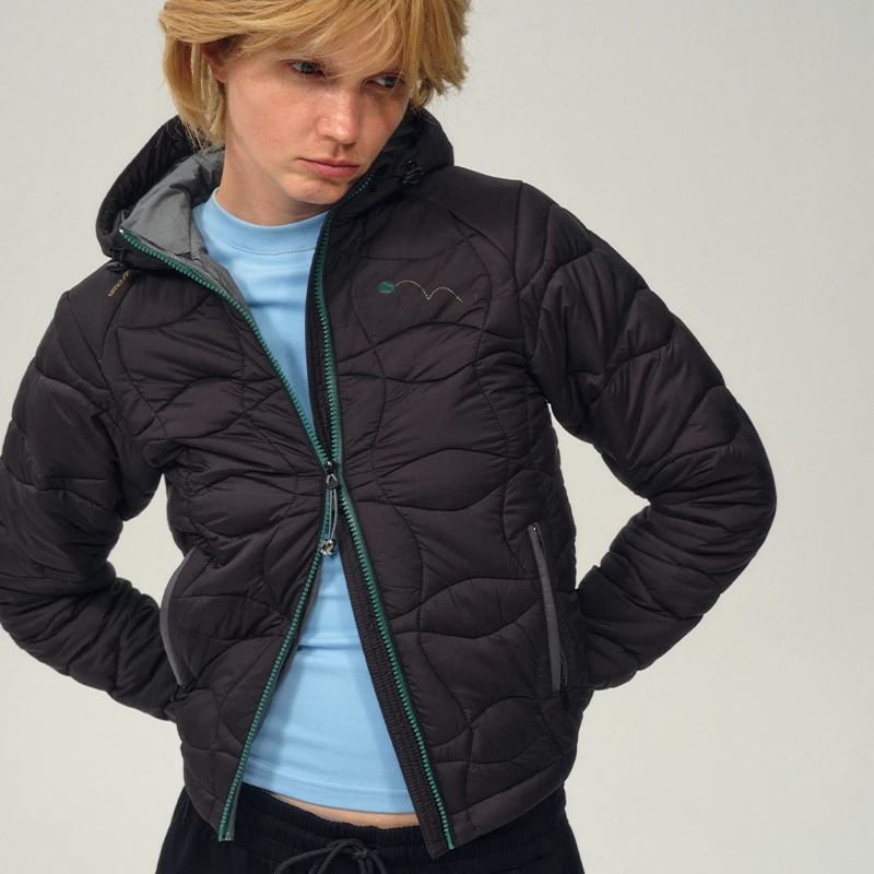 UMAMIISM有茂密声 24AW 发热棉保暖冬季连帽双头拉链棉服夹克外套