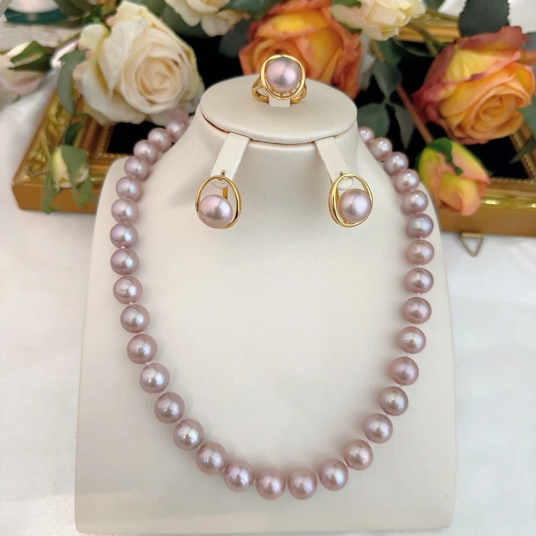 11-12紫色项链一套