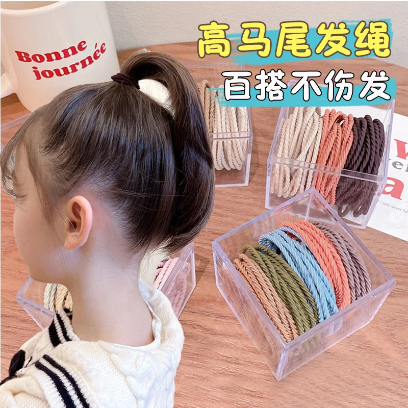 儿童头绳宝宝皮筋女扎头发女童橡皮筋高马尾发圈皮套女孩发绳发饰