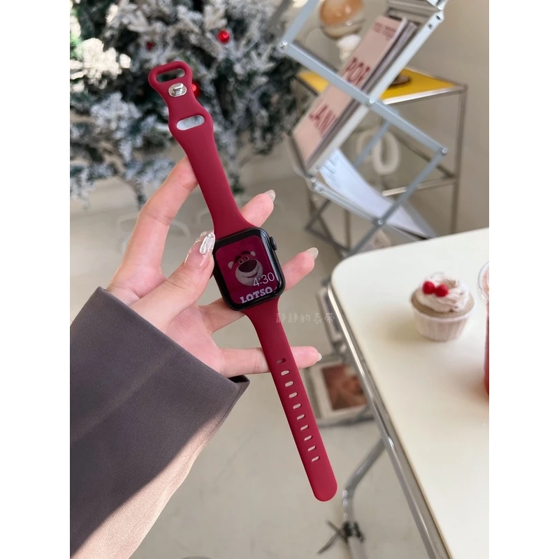 显白适用小米手环9pro/8pro/7pro手表带细款反扣硅胶运动小蛮腰女