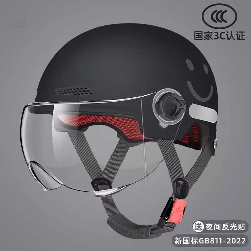 新国标3C认证电动电瓶车防护男女士品质摩托车半盔四季通用出行