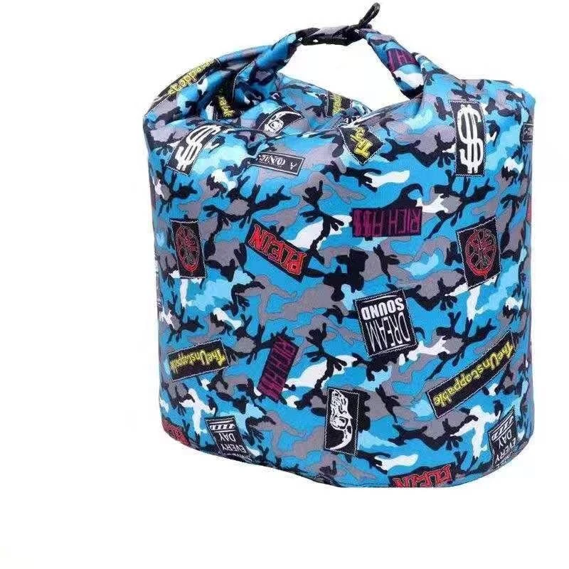 海角路滑活鱼袋冲氧加厚便捷可背特大号收纳袋防臭鱼护便携式迷彩