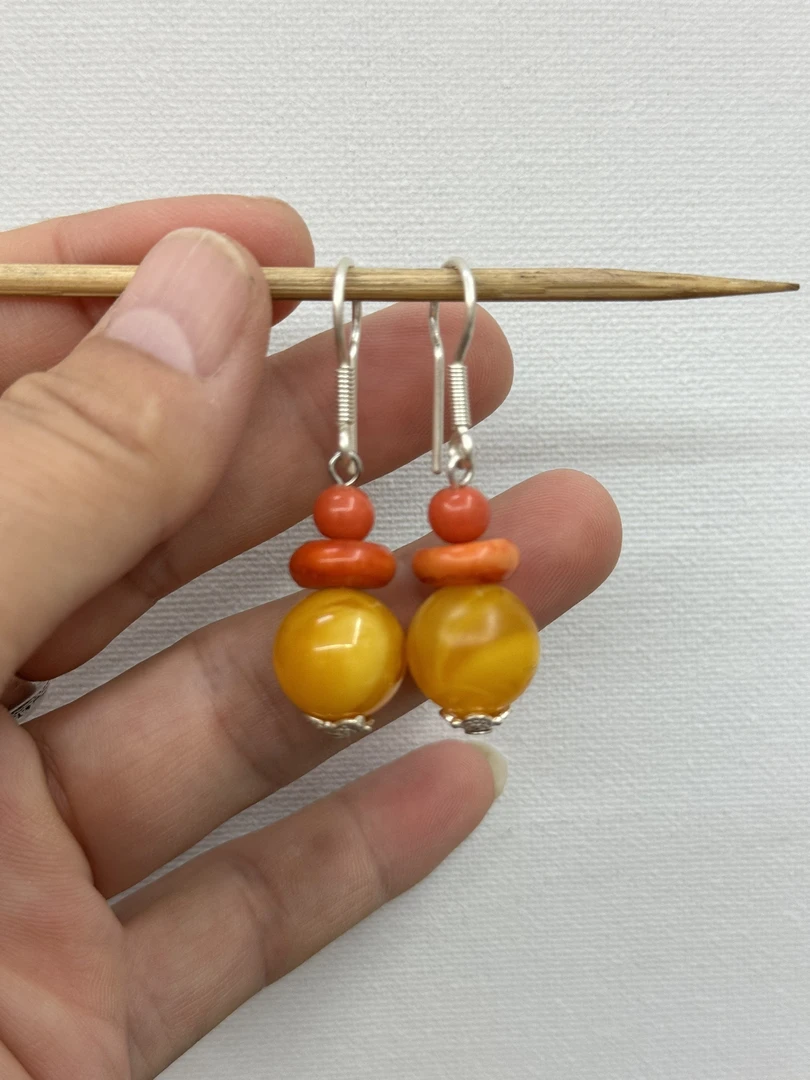 足银耳饰 纯手工作品