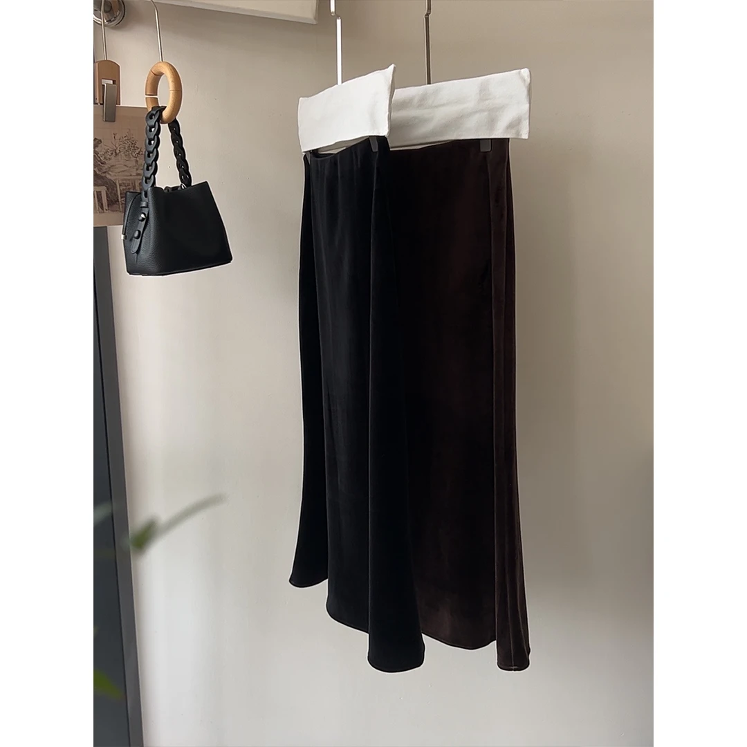 IMPRESSION | 致柔秘韵月光华尔兹丝绒半身裙