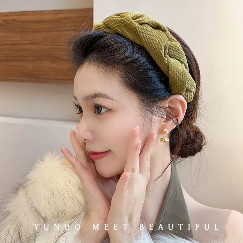 升级面料！网红高颅顶海绵洗脸发箍女气质发卡头箍高级感发饰秋冬L