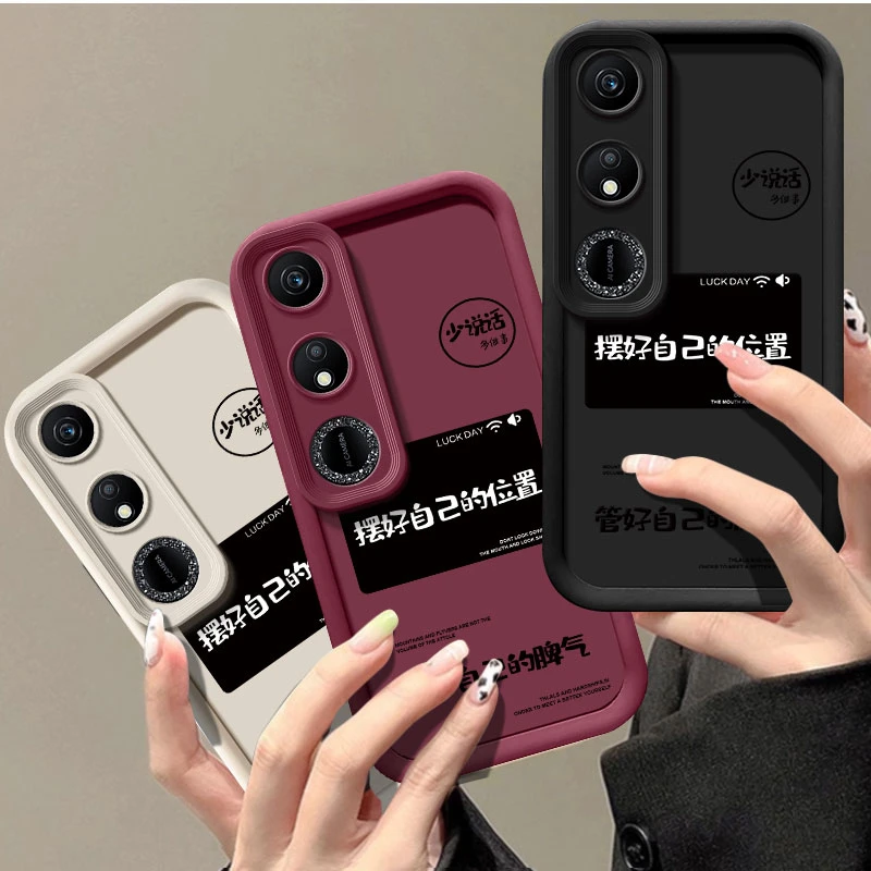 天眼阶梯摆好位置荣耀畅玩40手机壳honor硅胶畅玩40新款5G手机套