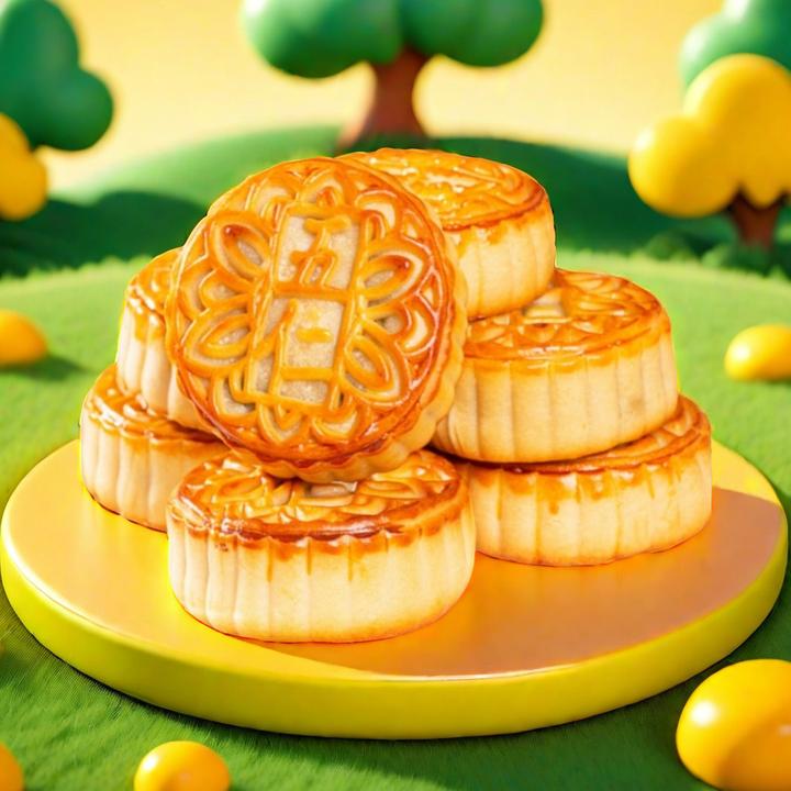 20包9.9） 老五仁月饼老式正宗手工月饼水果味月饼零食糕点实惠价