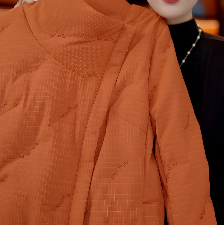 专柜高奢冬季保暖加厚修身羽绒服ZF-R005