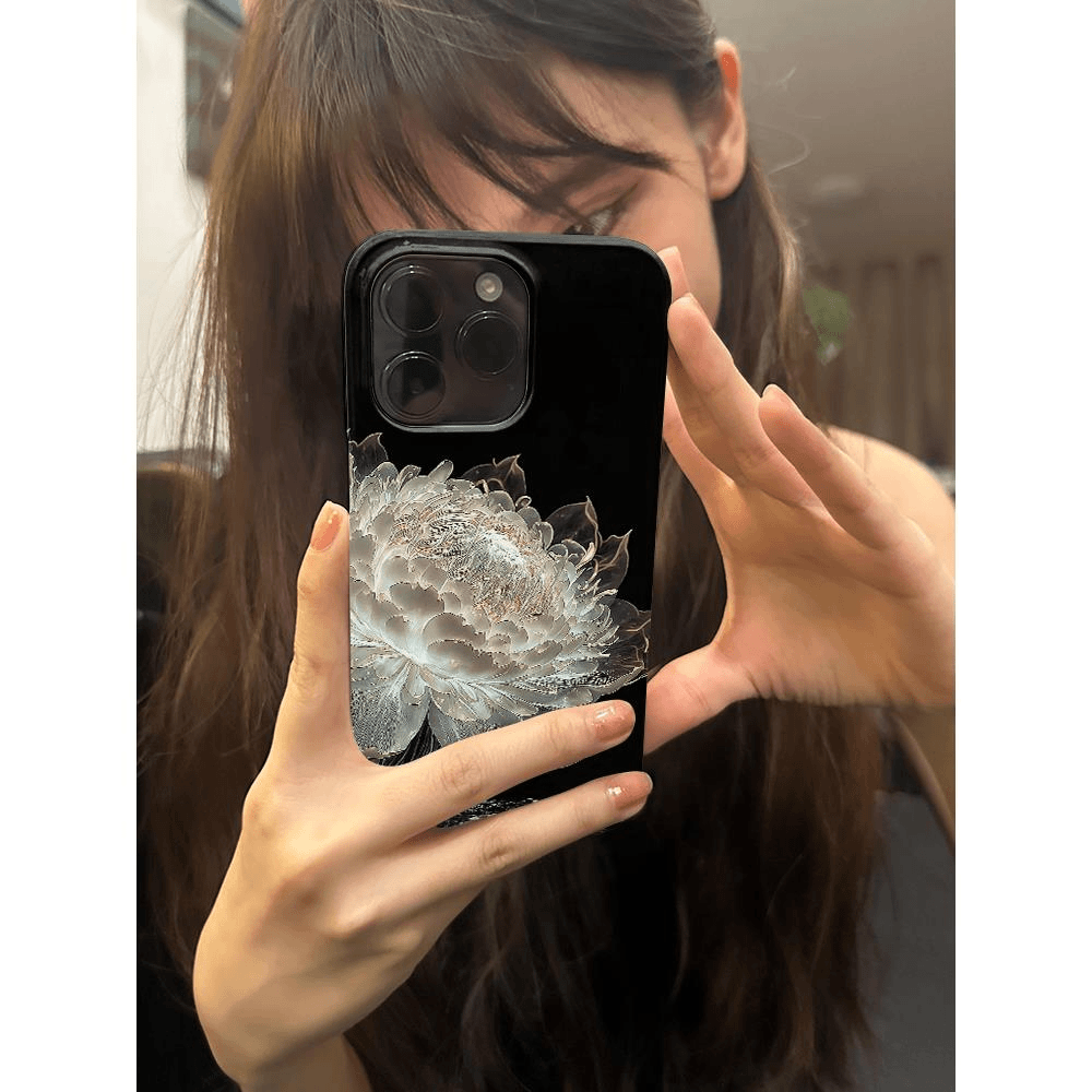 白莲苹果IPhon15pro高级14promax菲林15/14/13/11/xr艺术系手机壳