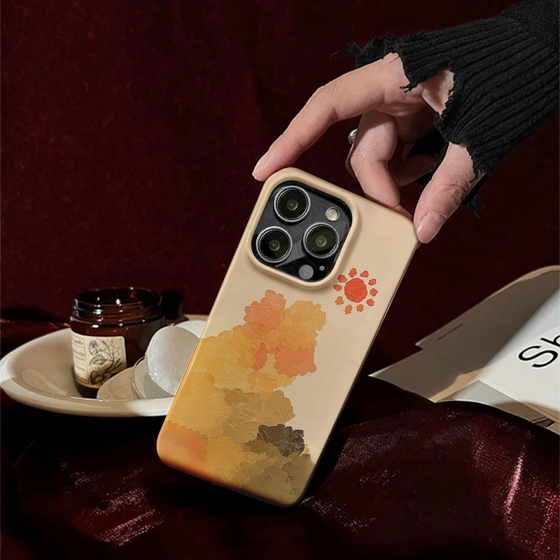 苹果14promax艺术小众手机壳ins风iPhone14pro个性14菲林13创女款