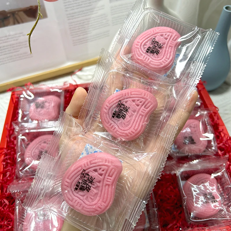潮汕特产红桃粿咸蛋黄红豆沙桃粿广式糕点即食下午茶点美味小点心