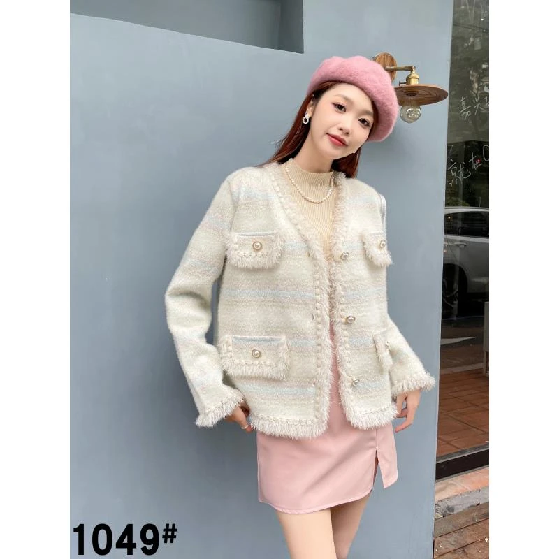 2025年新款气质女网红白色时尚百搭女装小香风-1049