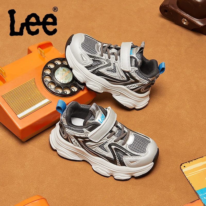 Leekids儿童运动鞋2024秋季新款中大童男女童镂空透气网面儿童鞋