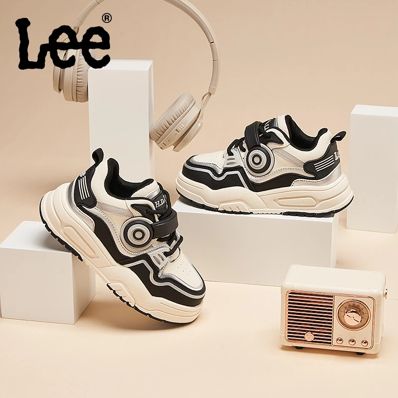 Leekids儿童运动鞋2024秋季新款男童女童透气软底舒适百搭休闲鞋