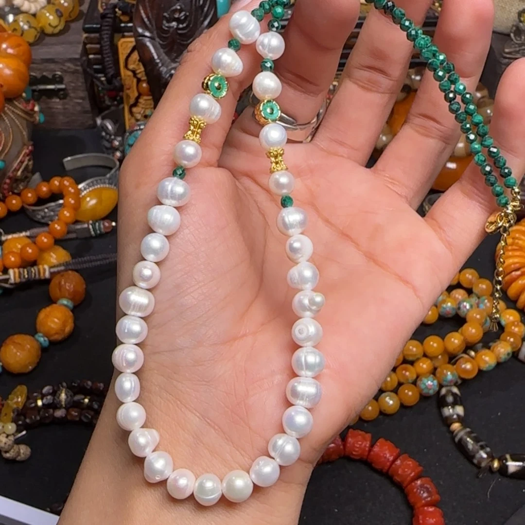 【闪购商品】淡水珍珠颈饰合金