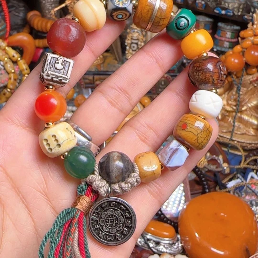 【闪购商品】玛瑙/玉髓手链合金