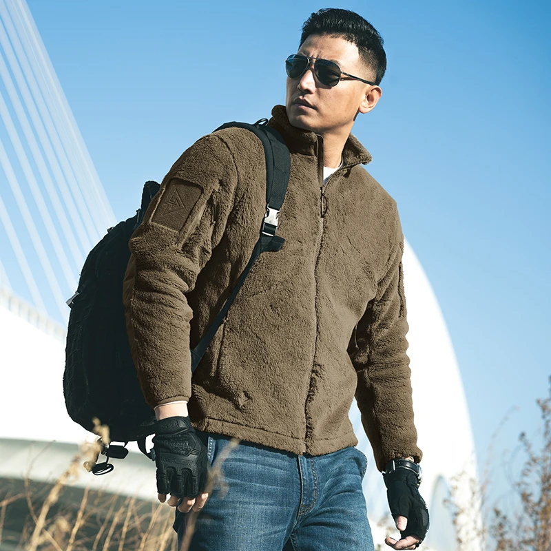 【龙牙】战猎Polartec立领战术抓绒衣加强版户外男士保暖外套加绒男