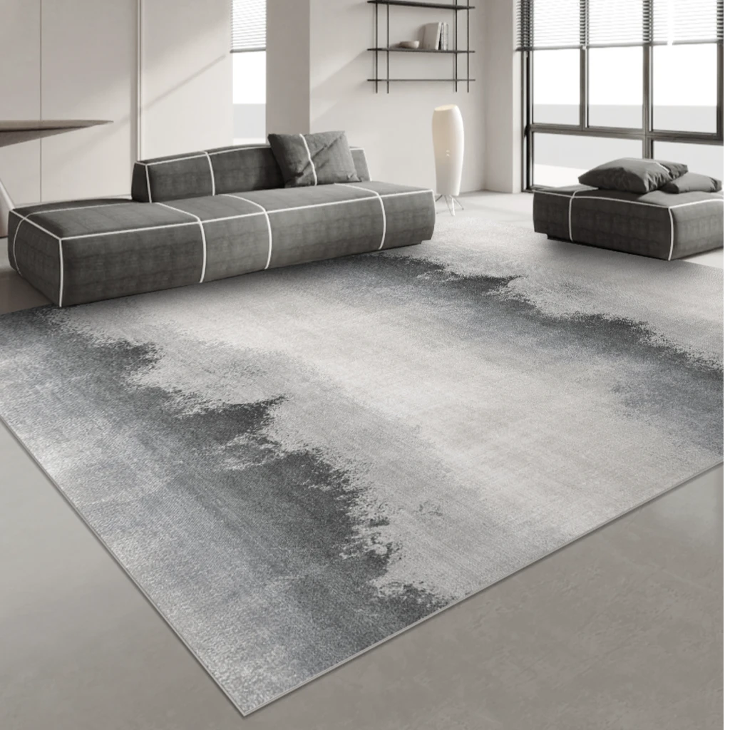 （简约墨）比利时免圈绒地毯客厅免五防地毯百搭好打理地毯简约地毯