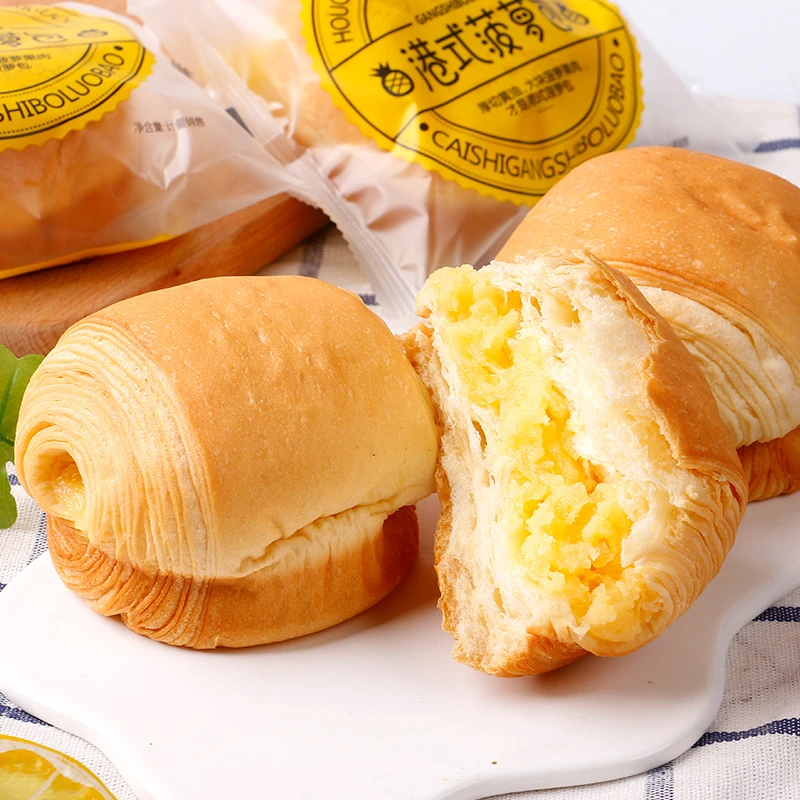 【马家麦坊】港式菠萝包果粒夹心代餐软面包（礼盒）