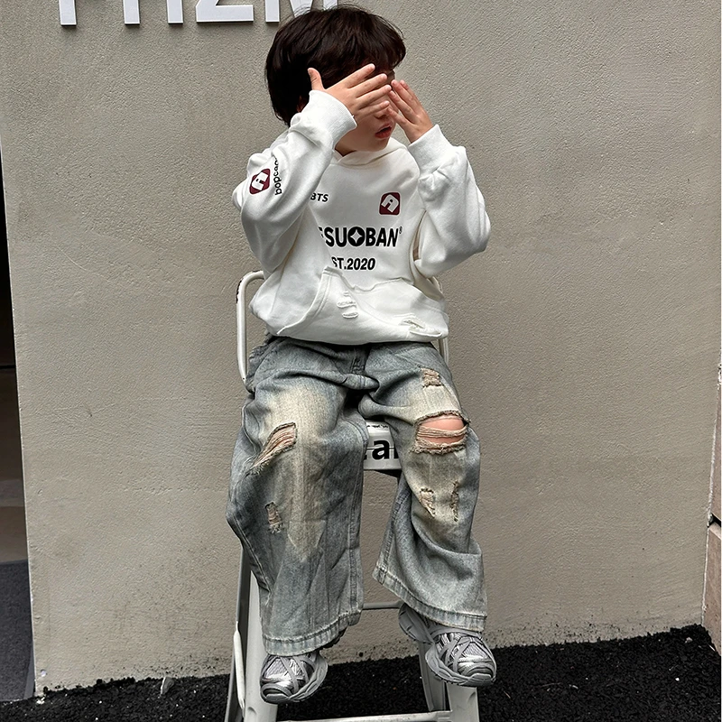 【XST.JDB】-2024秋款首轮简潮扩版儿童卫衣长袖宽松洋气