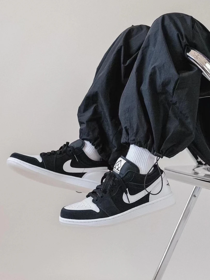 Air Jordan 1 Low AJ1钻石 黑白熊猫 男款 低帮篮球鞋 DH6931-001