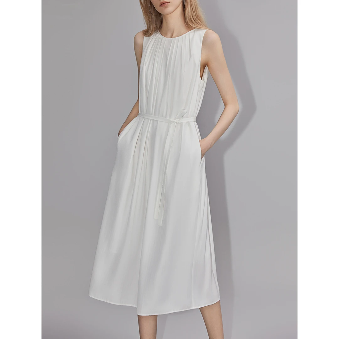 ELLE吊带连衣裙夏季轻奢高级感2024新款宽松显瘦夏天裙子EL35406