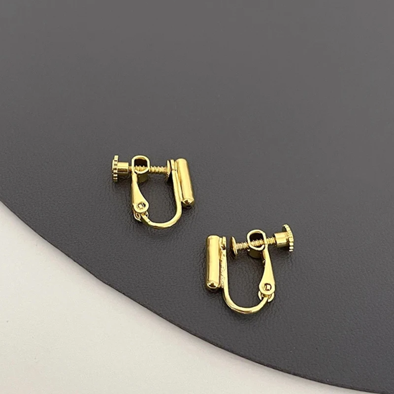 铜合金耳饰 14k镀金耳夹转换器三层电镀可重复利用