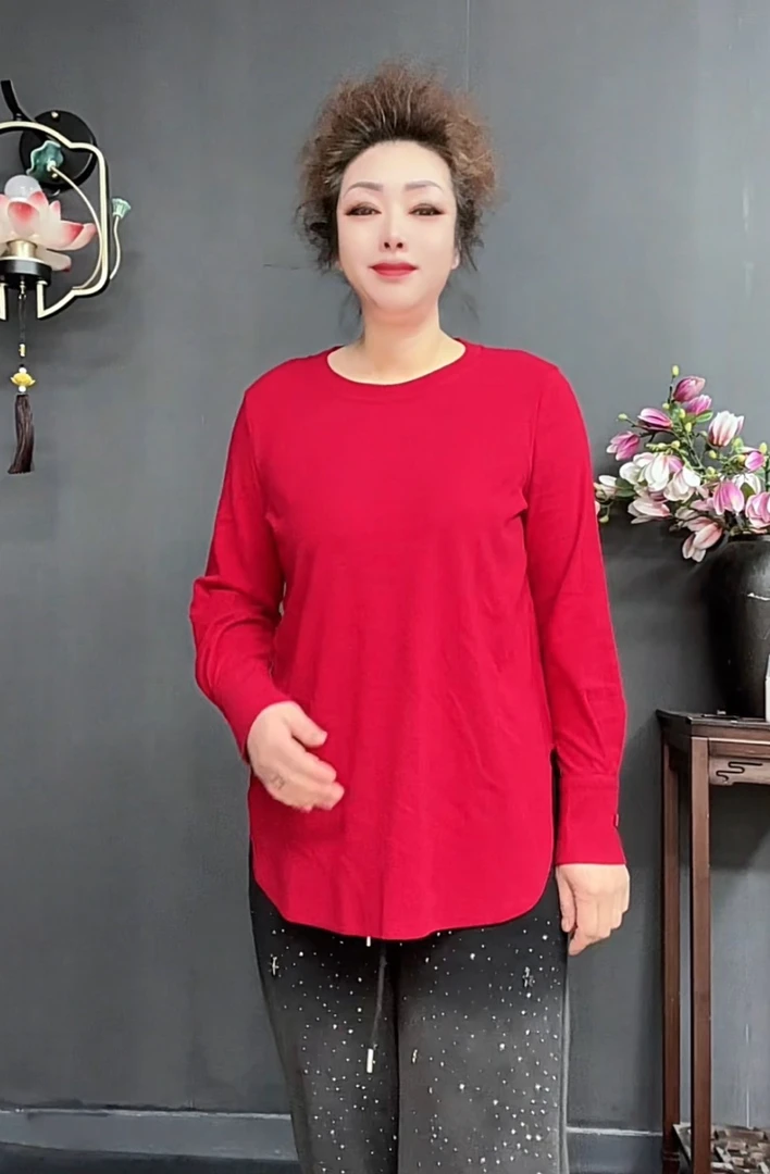 三姐家新中式国风休闲混沌袖口盘扣百搭小衫