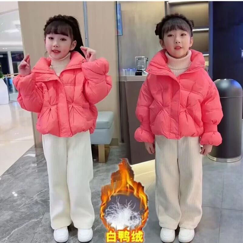 女童棉服面包服儿童2025短款冬季棉衣新款面包洋气外套套装