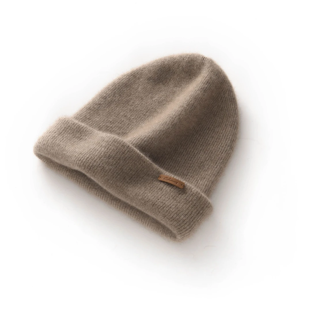 【超柔软】100纯山羊绒帽子男女同款时尚百搭包头护耳帽保暖针织帽