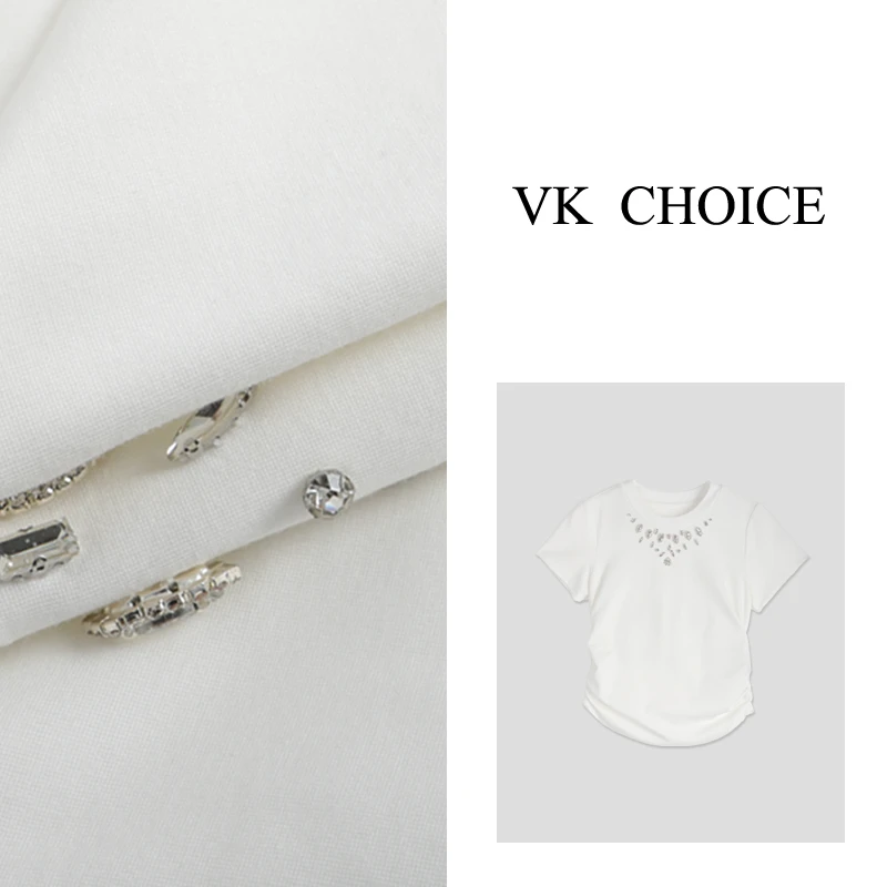 淇老板VK CHOICE“气质女孩” 新款休闲时尚显瘦百搭圆领T恤8120