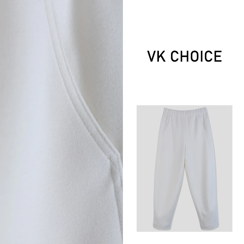 淇老板KK Studio高级感好穿百搭秋冬款显瘦直筒松紧腰休闲裤K605