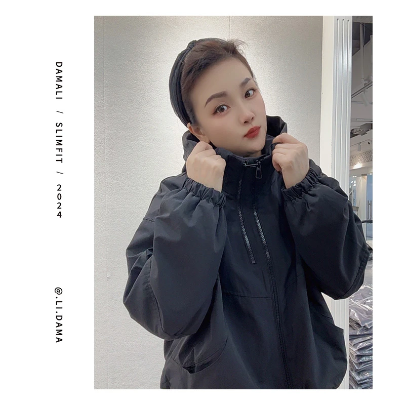 大码利-冬款【双拉链冲锋衣】深秋欧韩超减龄气质新款休闲外套百搭