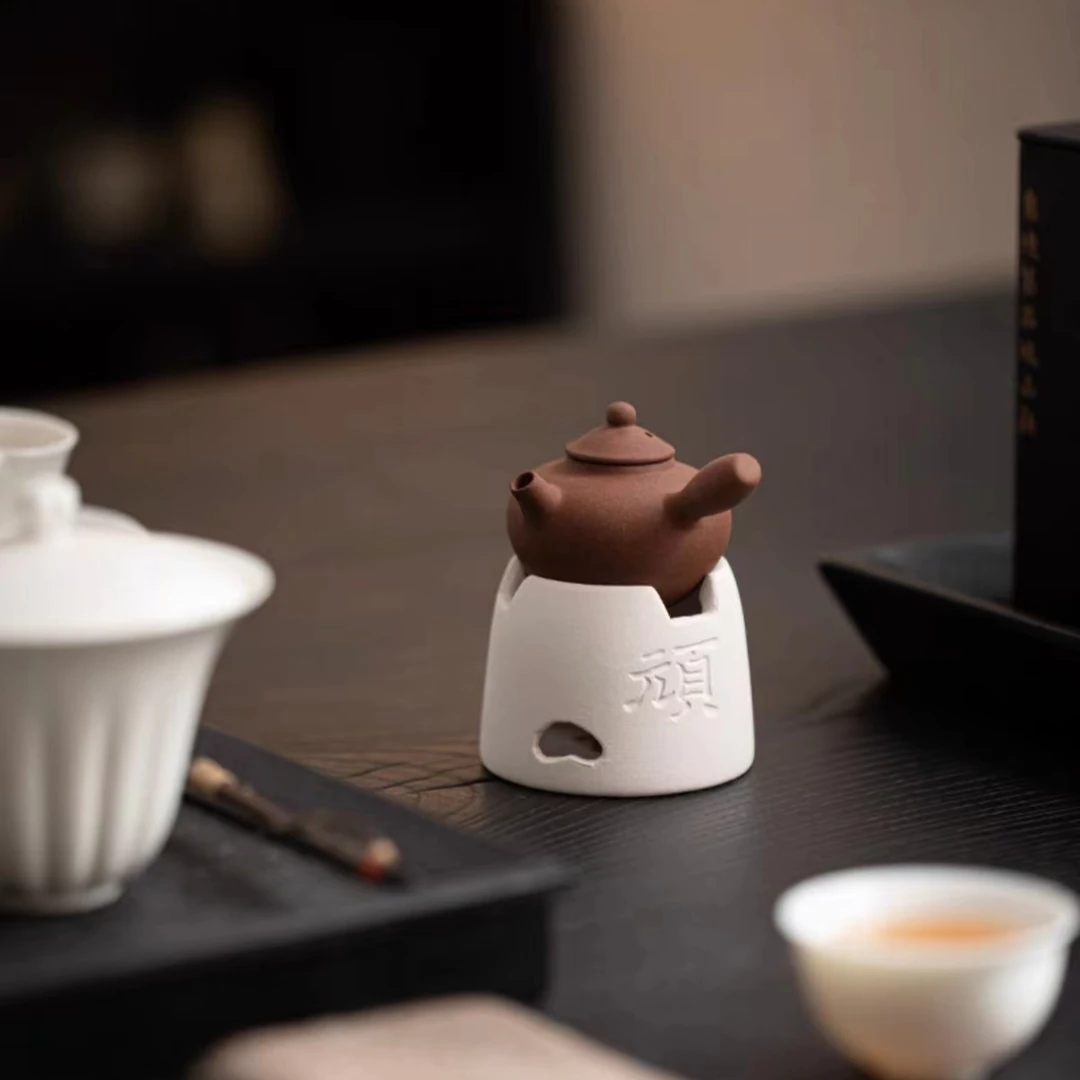 景观围炉茶宠摆件轻奢把玩泡茶套组创意茶道小顽炉