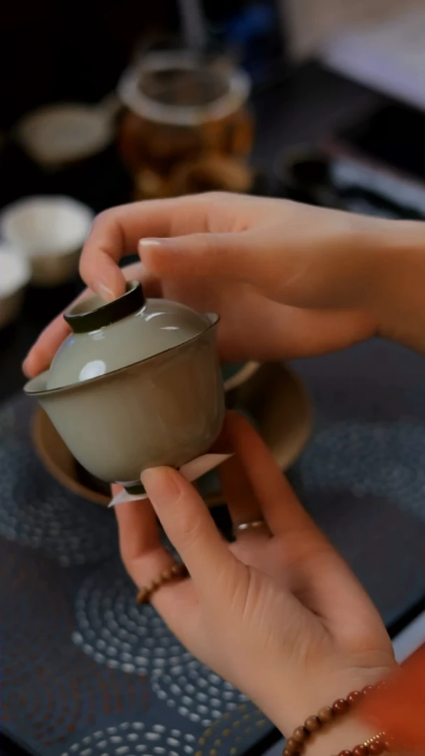 【闪购商品】陶瓷盖碗@@FL0076