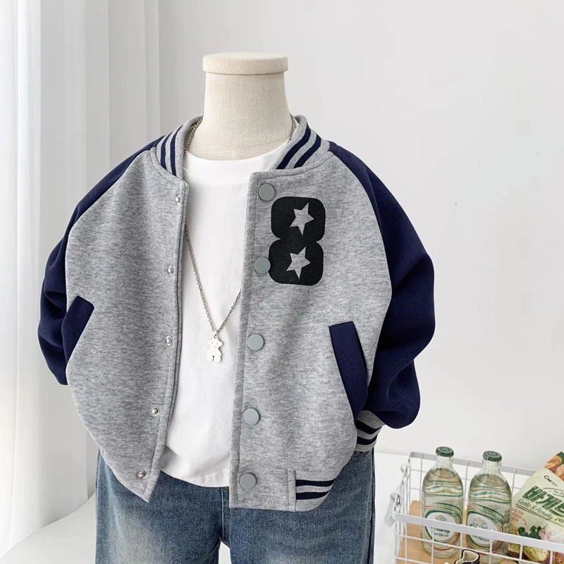 男童棒球服外套秋装夹克衫2025百搭中小童韩版运动春秋休闲上衣潮