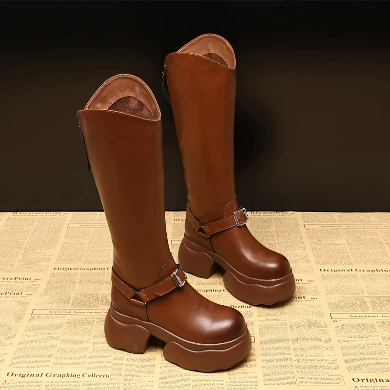 小个子厚底增高长靴2024爆款ZDW6620-15